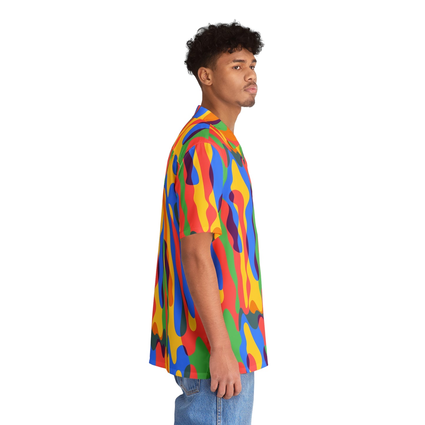 Men's Hawaiian Shirt Vibrant California Pattern