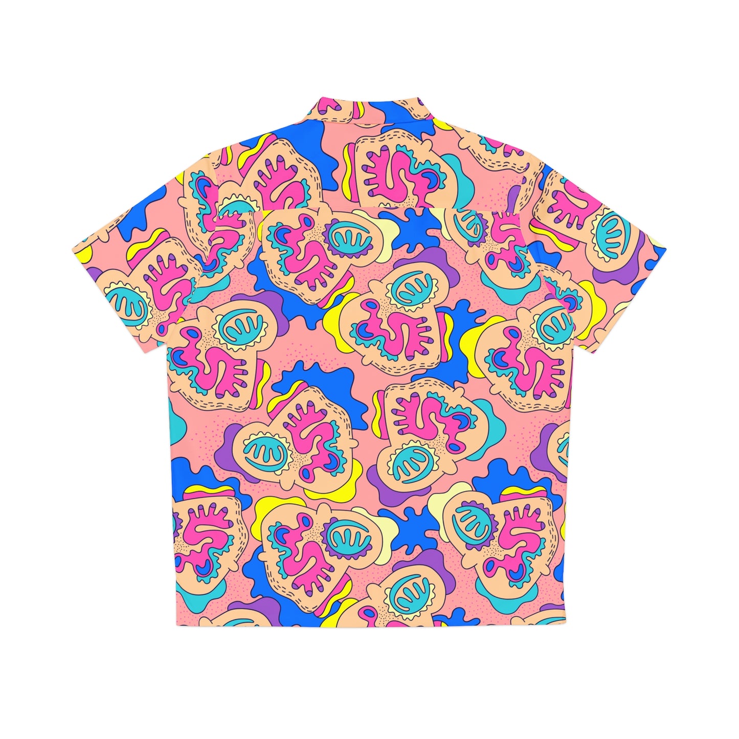 Men's Hawaiian Shirt Manuoka Pink Pattern