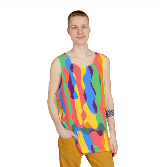 Men's Tank Top - Vibrant California Pattern