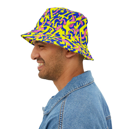 Unisex Bucket Hat - Funky Street Pattern