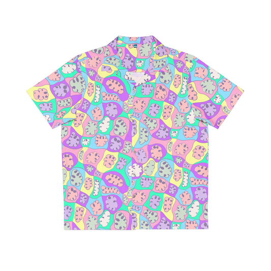 Men's Hawaiian Shirt Tiny Puzzle Pattern