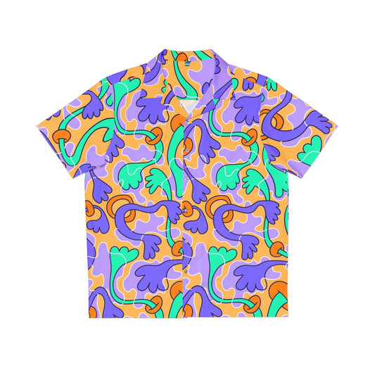 Men's Hawaiian Shirt Flora Abstracta Pattern