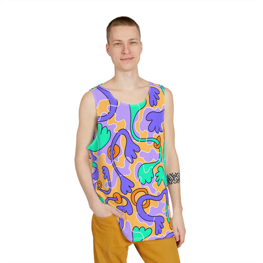 Men's Tank Top - Flora Abstracta Pattern