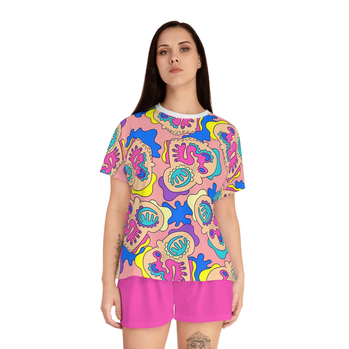 Women's Pajama Set Manuoka Pink Pattern