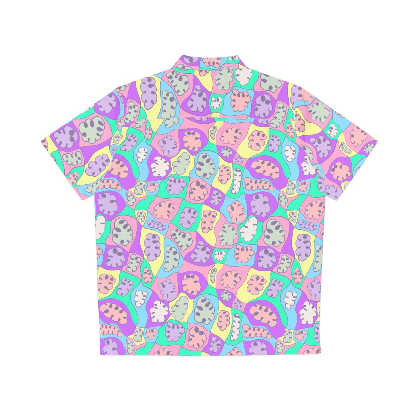 Men's Hawaiian Shirt Tiny Puzzle Pattern