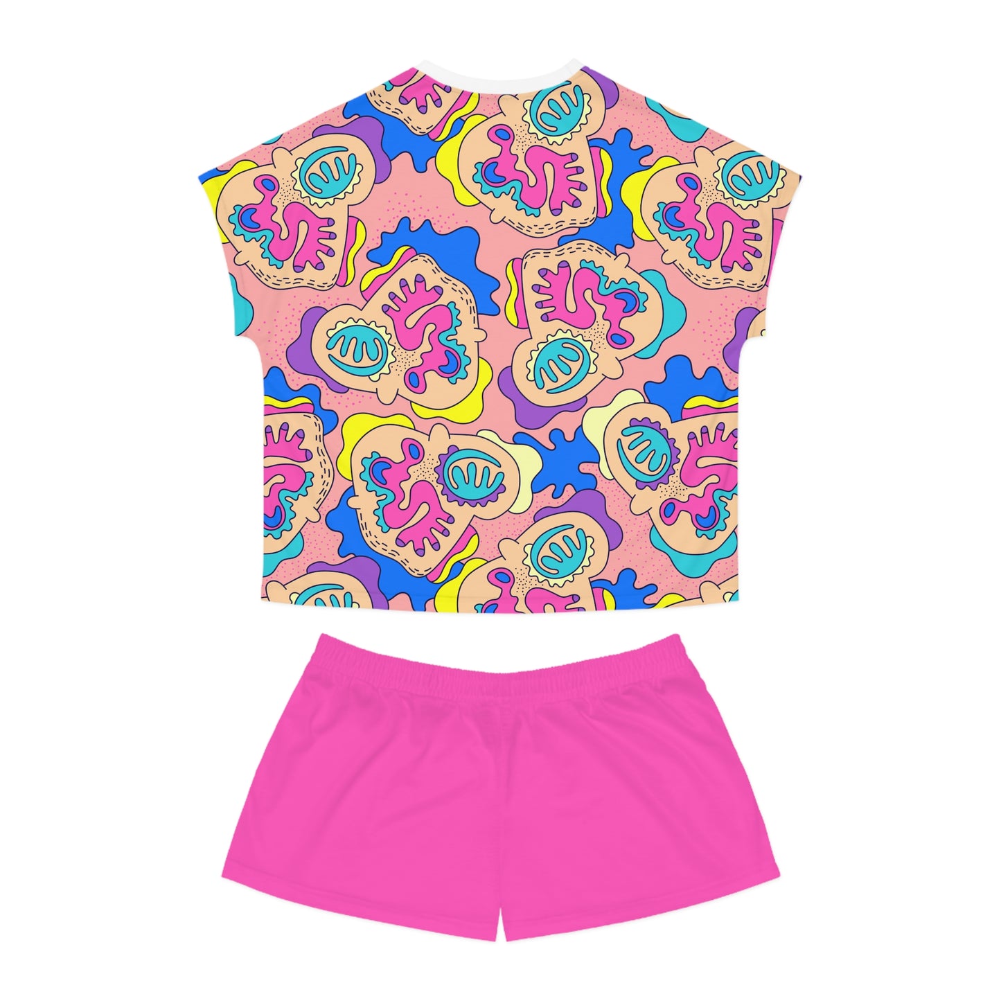 Women's Pajama Set Manuoka Pink Pattern