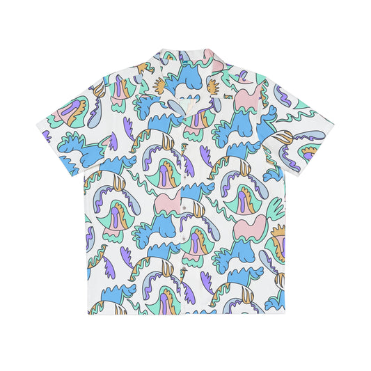 Men's Hawaiian Shirt Fukuoka Pattern