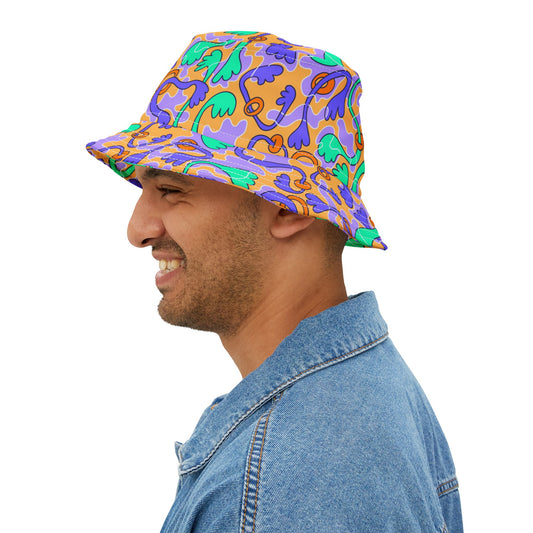 Unisex Bucket Hat - Flora Abstracta Pattern