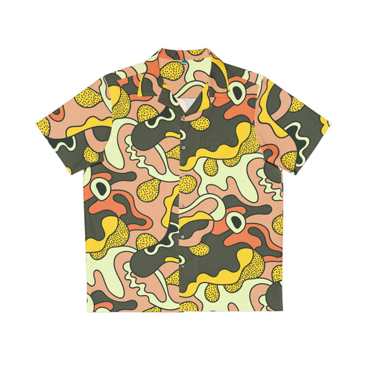 Men's Hawaiian Shirt Eye Fish Pattern
