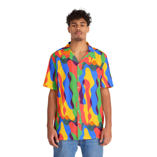 Men's Hawaiian Shirt Vibrant California Pattern