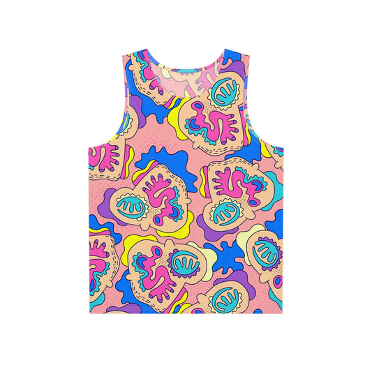 Men's Tank Top - Manuoka Pink Pattern