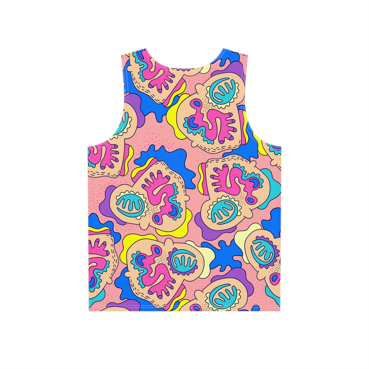 Men's Tank Top - Manuoka Pink Pattern